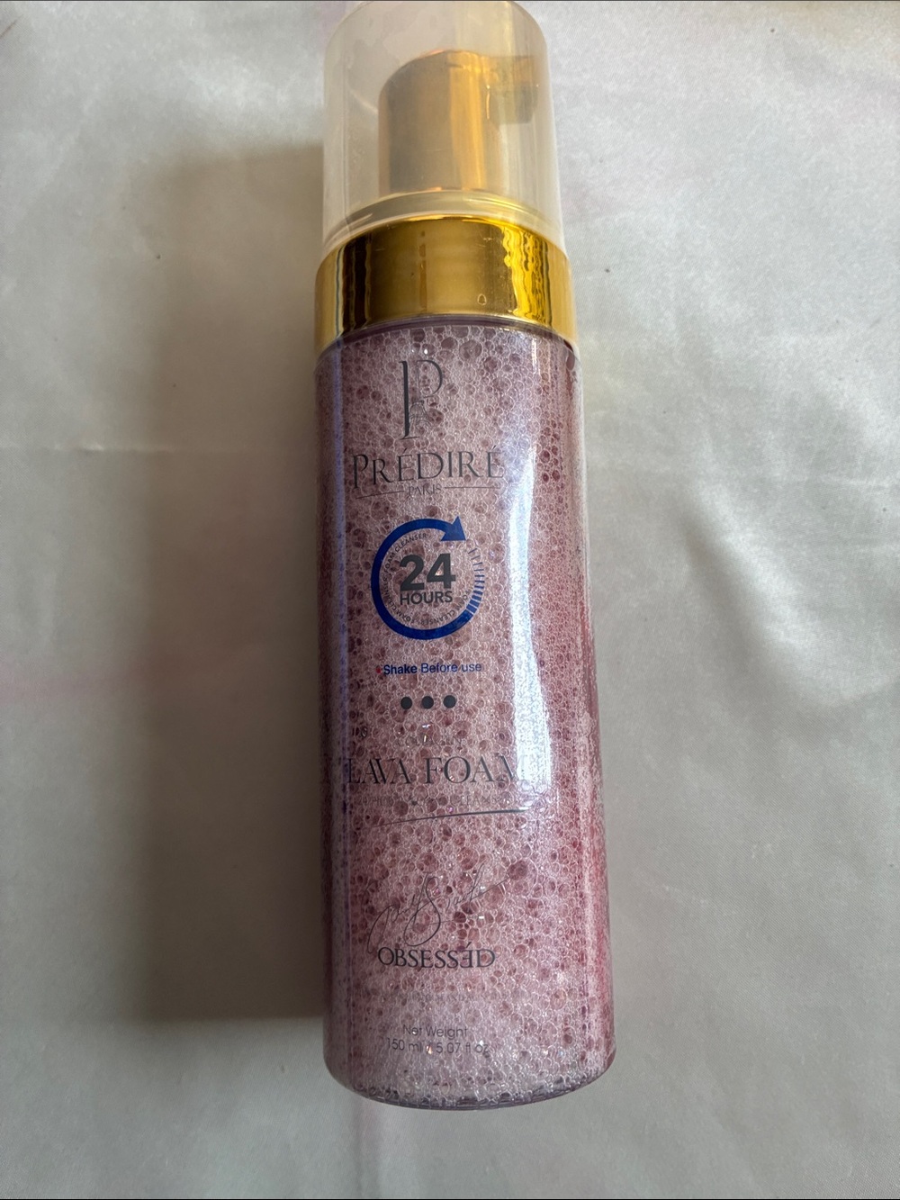 Red lava foam facial cleanser